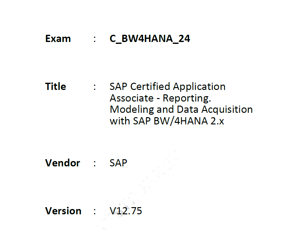 C-BW4HANA-24 Latest Exam Discount