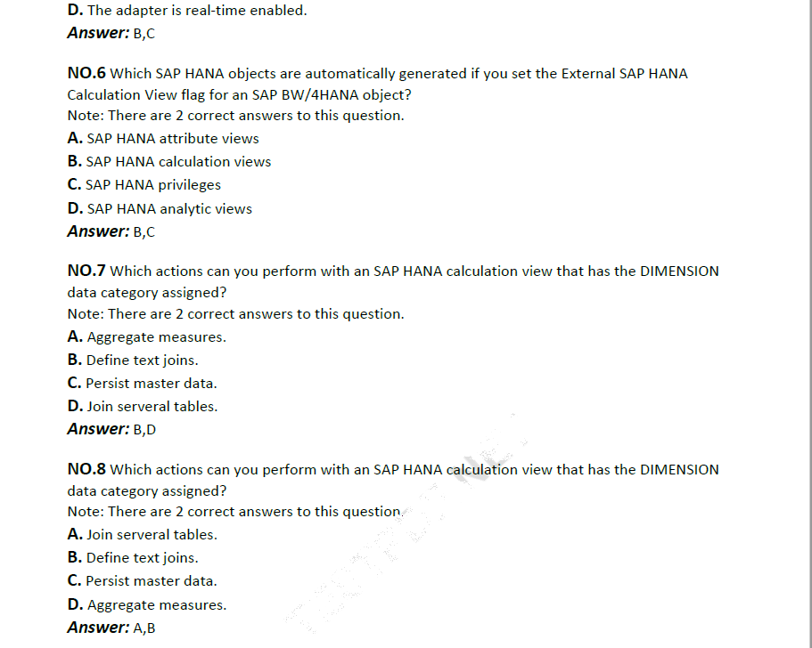 Vce C_BW4HANA_24 Exam