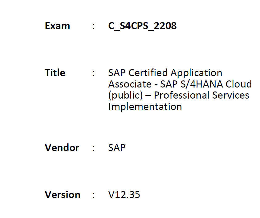 C-S4CSC-2208 Exam Certification Cost