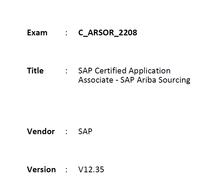 Valid C_ARSOR_2208 Exam Tutorial