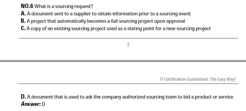 英文版-最新SAP Ariba寻源PA考试题库带答案共165题考试编码：C_ARSOR_2208 V12.35 即SAP Ariba Sourcing  – 开源资料库