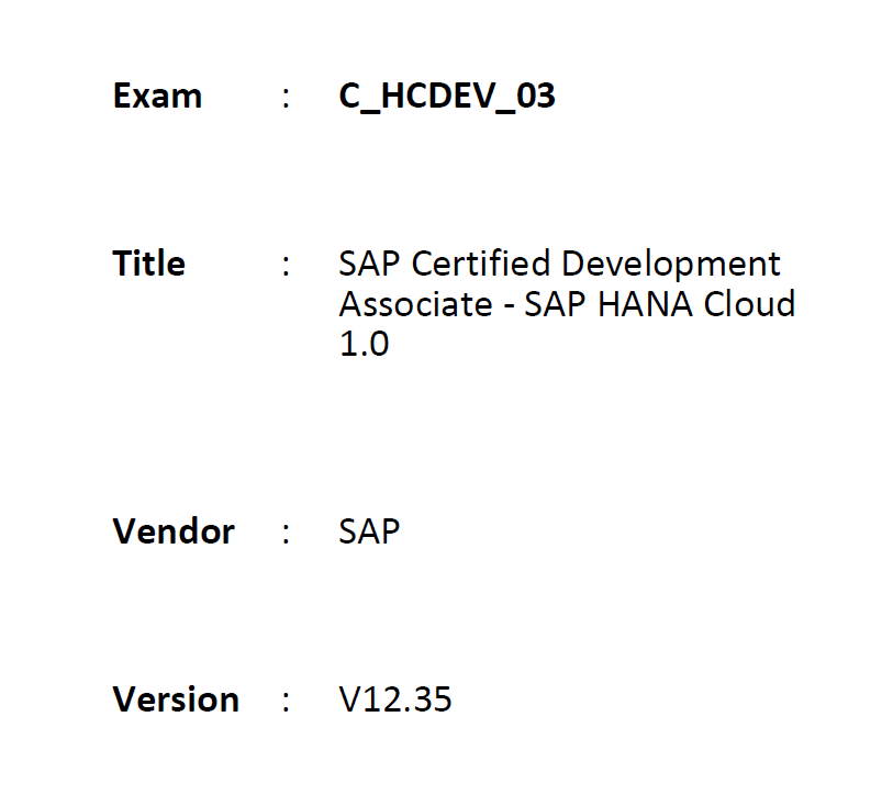 C_THR83_2205 Key Concepts